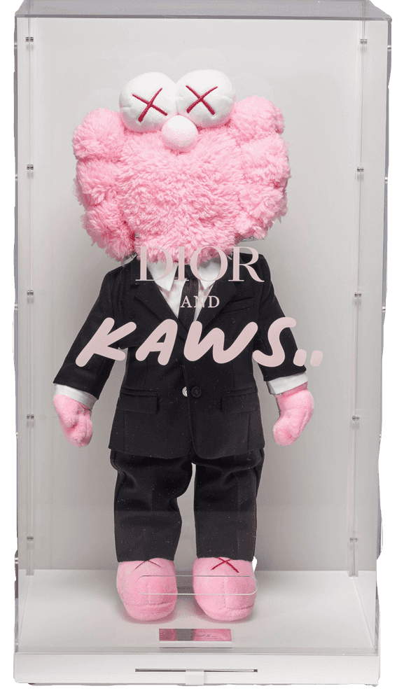 Kaws, ‘Kaws BFF (Dior Pink)’, 2018, Print, Polyester stuffed toy in plexiglas box, Dior, Numbered