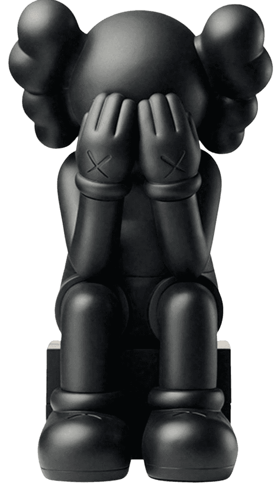Kaws, ‘Kaws Companion : Passing Through (2013 Black)’, 2013, Sculpture, Painted cast vinyl, Kawsone, 