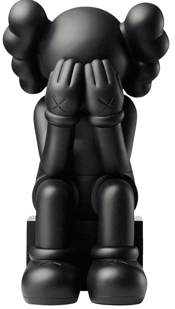 Kaws, ‘Kaws Companion : Passing Through (2018 Black)’, 2018, Sculpture, Painted cast vinyl, Kawsone, 