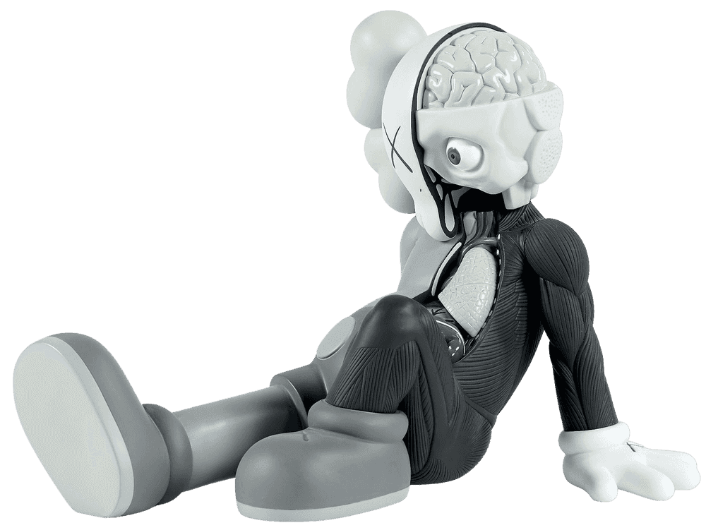 Kaws, ‘Kaws Companion : Resting Place (Grey)’, 2013, Sculpture, Painted cast vinyl, Kawsone, 