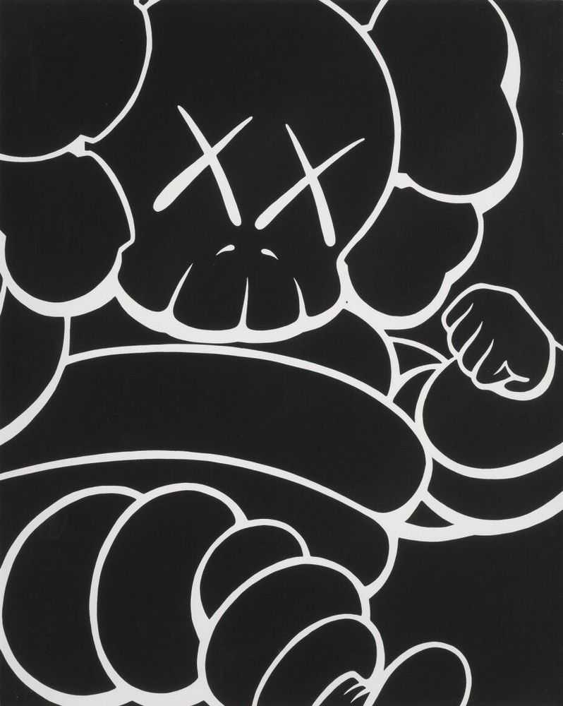 Kaws, ‘Running Chum (1)’, 1999, Print, screenprint on deckled edge Arches paper, Houston Gallery, Numbered, Dated