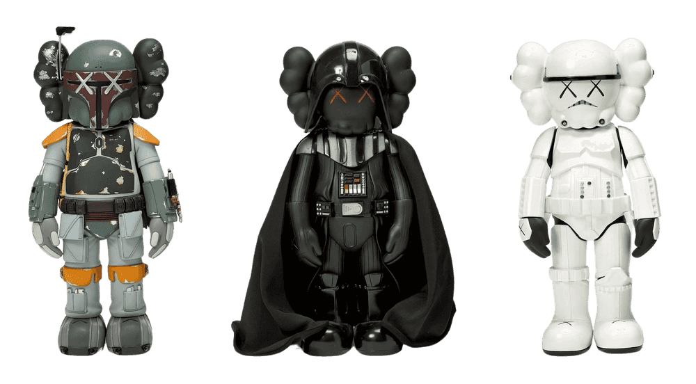 Kaws, ‘Star Wars (Set of 3)’, 2003, Sculpture, Painted cast vinyl, null, Numbered