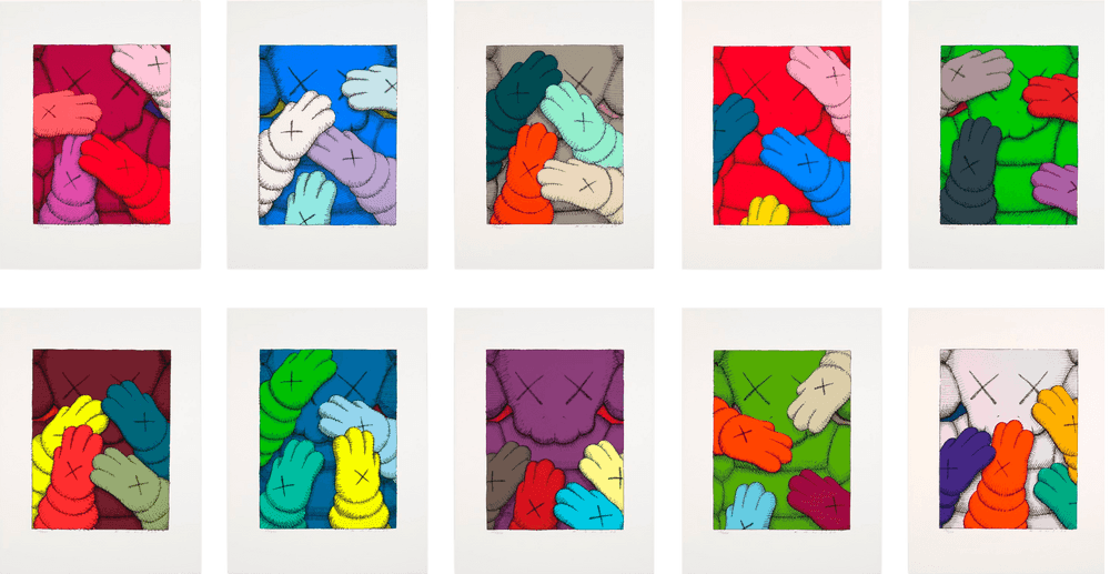 Kaws, ‘Urge (Set of 10 Prints)’, 2020, Print, Screenprint on Saunders Waterford 425gm HP hi white, Kawsone, Numbered, Dated
