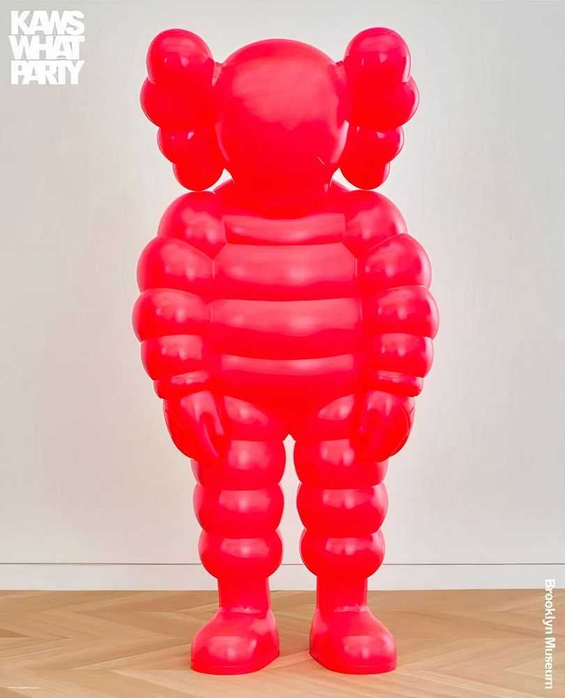 Kaws, ‘WHAT PARTY Poster’, 26-02-2021, Print, Screenprint on satin poster paper, Brooklyn Museum, 