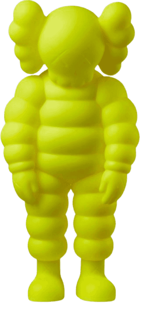 Kaws, ‘What Party Figure (Yellow)’, 2020, Sculpture, Painted cast vinyl, Kawsone, 