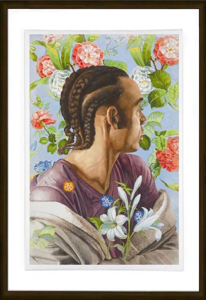 Kehinde Wiley, ‘Dimietrus Study’, 27-09-2021, Print, Archival ink on paper in artist's frame, Self-released, Numbered, Framed
