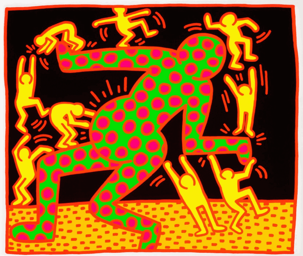 Keith Haring, ‘Fertility Suite IV’, 1983, Print, Screenprint in colors on Wove Paper, Tony Shafrazi Gallery, Numbered, Dated