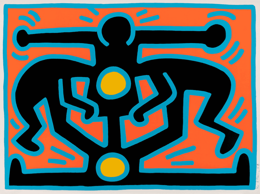 Keith Haring, ‘Growing II’, 1988, Print, Screenprint in colours, null, Numbered