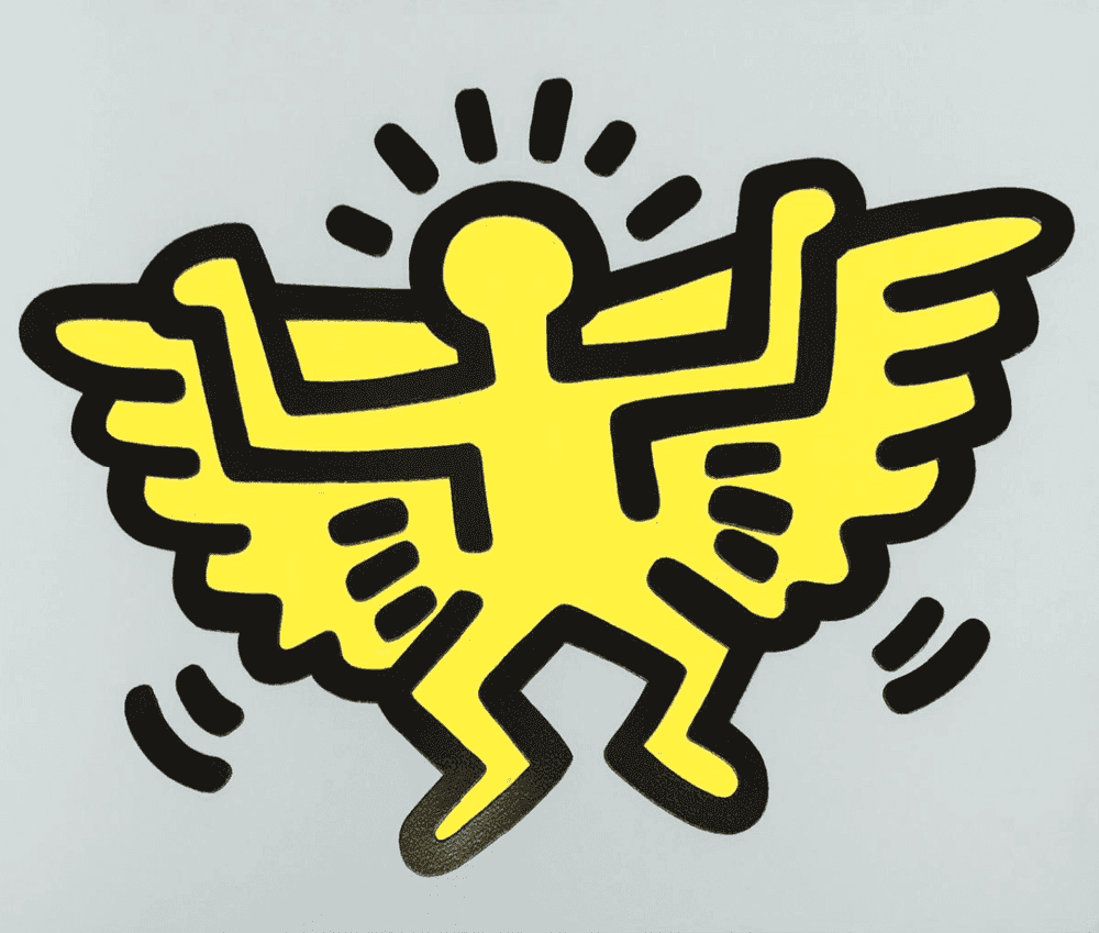 Keith Haring, ‘Icons - Winged Angel’, 1990, Print, Silkscreen with embossing, null, 