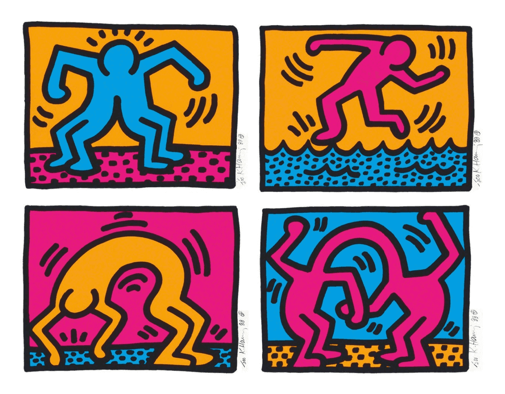 Keith Haring, ‘Pop Shop II  (Complete Set)’, 1988, Print, Screenprint in colors on Wove Paper, Martin Lawrence Limited Editions, Numbered, Dated