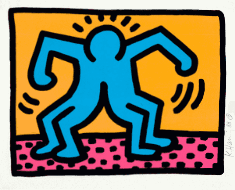 Keith Haring, ‘Pop Shop II - Plate I’, 1987, Print, Silkscreen in colors on Wove Paper, Martin Lawrence Limited Editions, Numbered, Dated