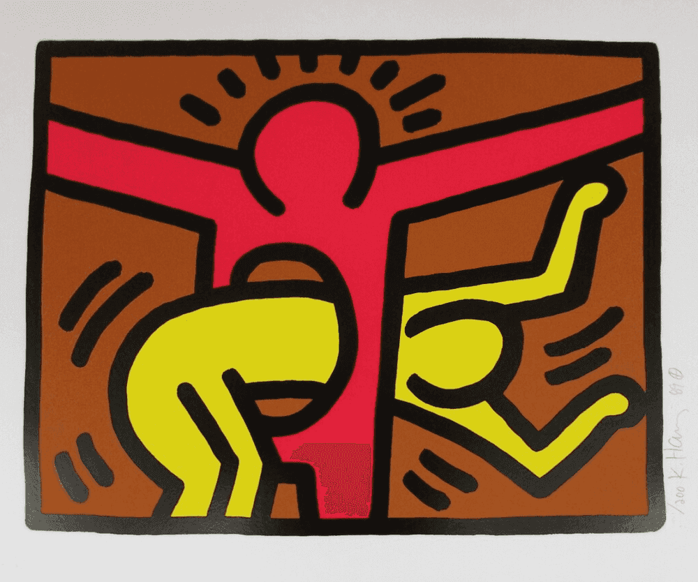 Keith Haring, ‘Pop Shop IV - Plate II’, 1989, Print, Silkscreen, Martin Lawrence Limited Editions, Numbered, Dated