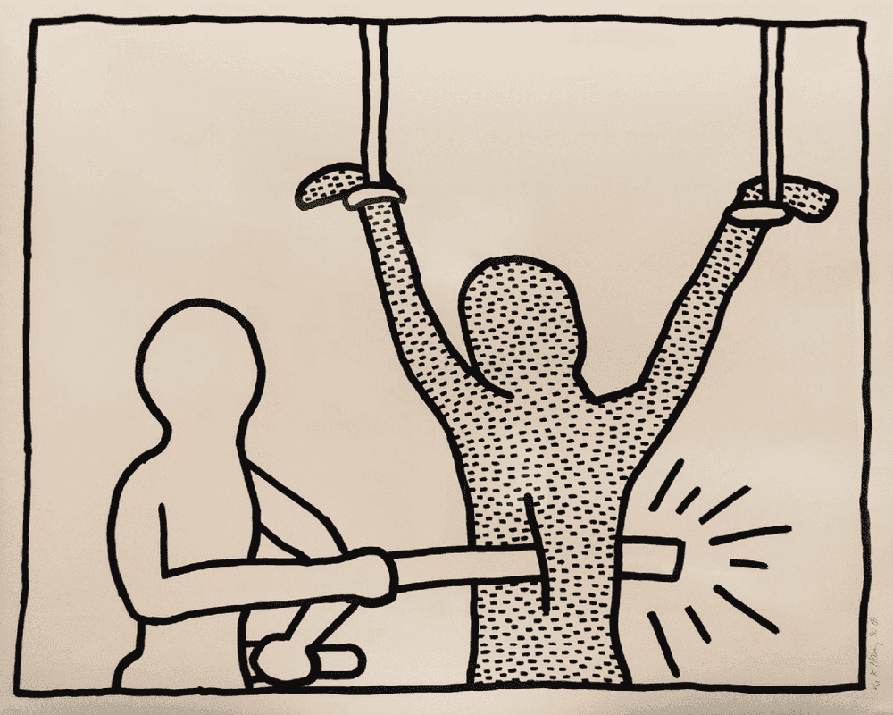 Keith Haring, ‘The Blueprint Drawings - VII’, 1990, Print, Screenprint on Wove Paper, Durham Press, Numbered, Dated