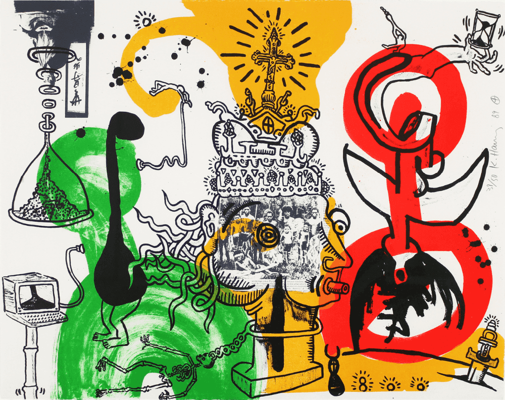 Keith Haring, ‘The King’, 1989, Print, Lithograph Edition of 50, null, Numbered, Dated