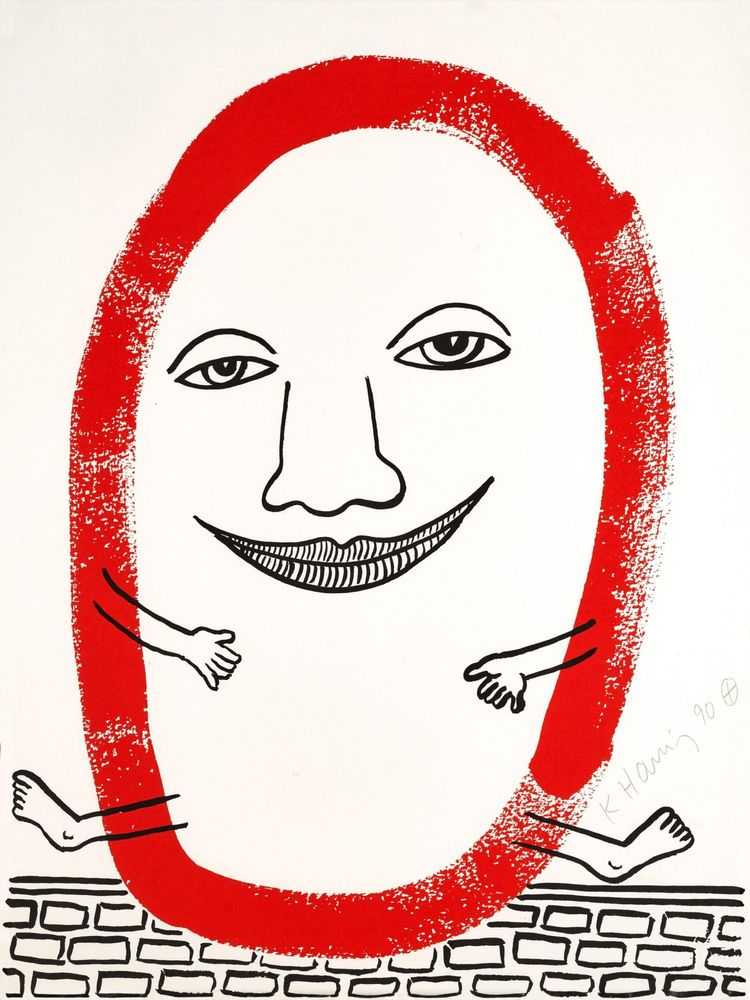 Keith Haring, ‘The Story of Red and Blue - V’, 1989, Print, Lithograph, null, Dated