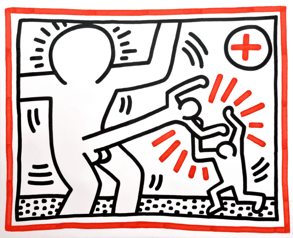 Keith Haring, ‘Three Lithographs - I’, 1985, Print, Lithograph on paper, George Mulder Fine Arts, Numbered