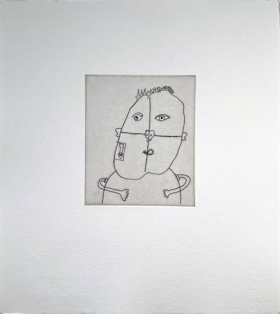 Keith Haring, ‘Untitled (w - Sean Kalish) I’, 1989, Print, Etching, null, 