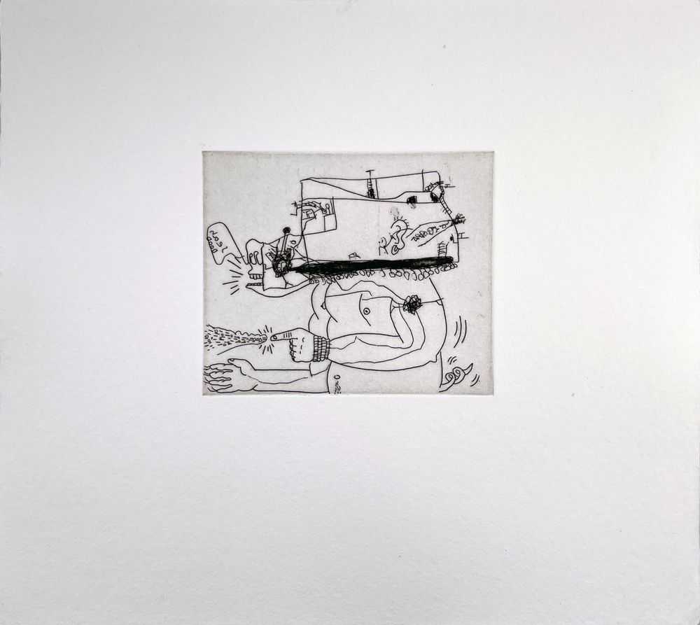Keith Haring, ‘Untitled (w - Sean Kalish) V’, 1989, Print, Etching, null, 