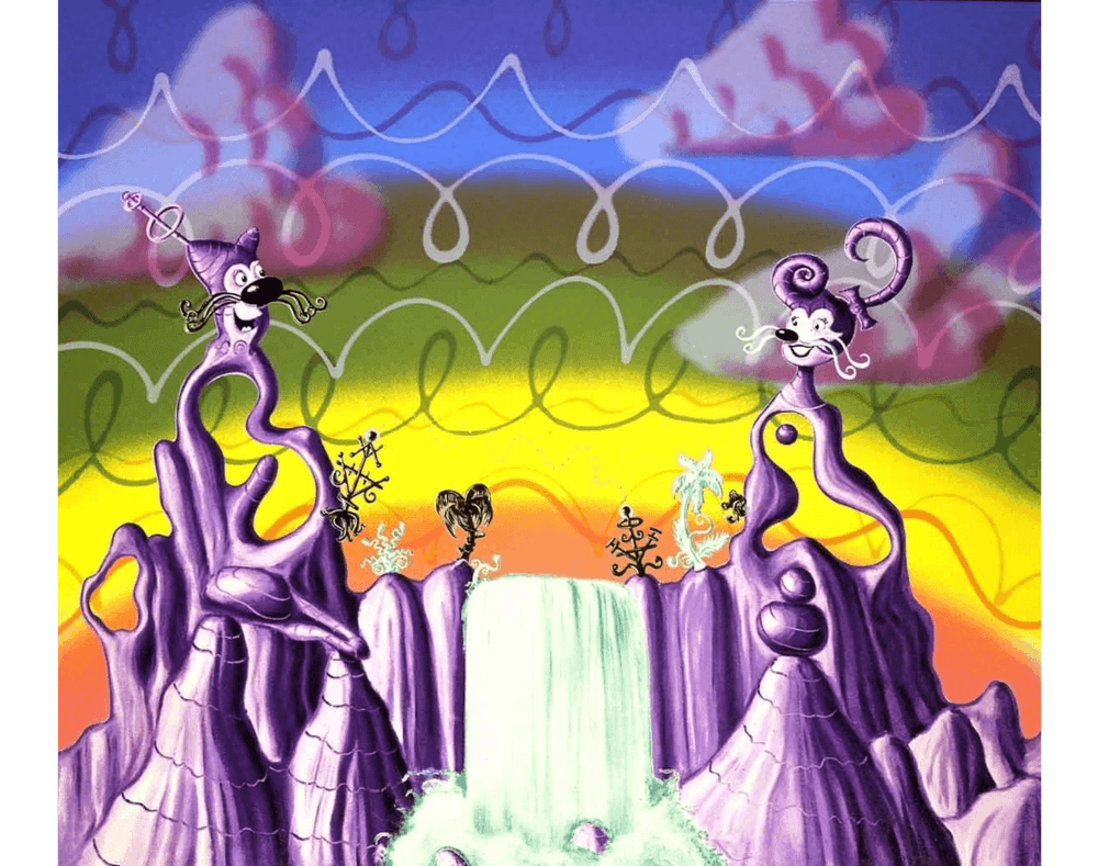 Kenny Scharf, ‘Aqua Pollination’, 1988, Print, Screenprint, Martin Laurence, Numbered