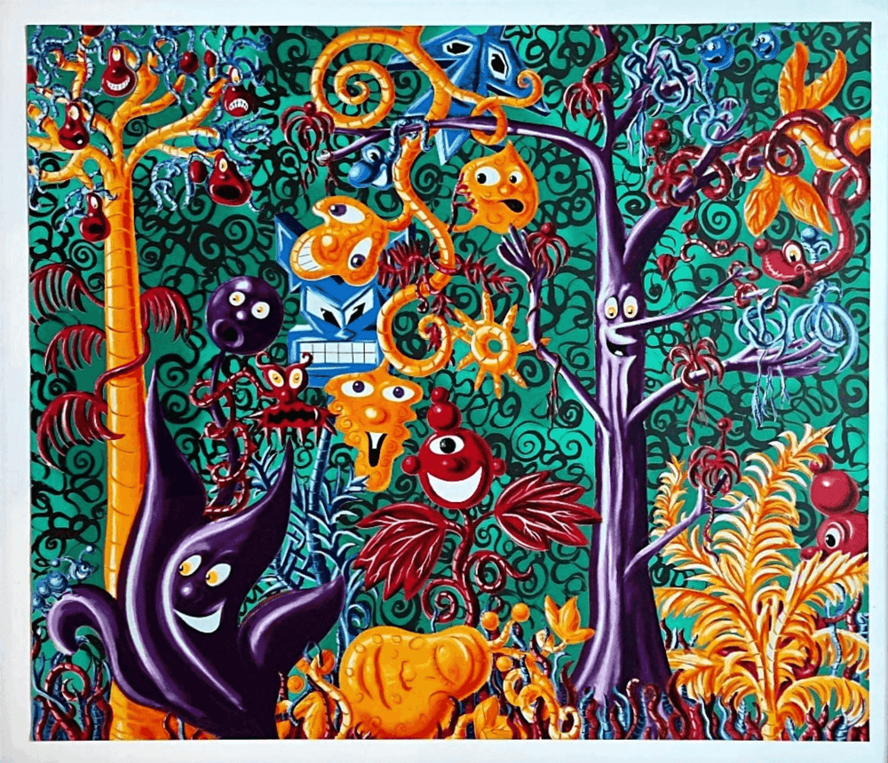 Kenny Scharf, ‘Juicy Jungle’, 1988, Print, Screenprint, Martin Laurence, Numbered