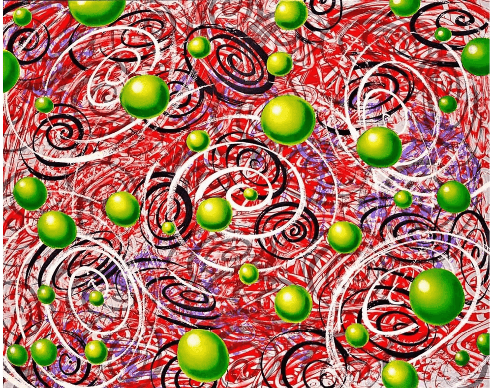 Kenny Scharf, ‘Space Balls’, 1988, Print, Screenprint, Martin Laurence, Numbered