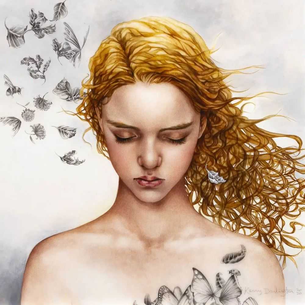 Kerry Darlington, ‘Becoming Nobody (Original)’, 2020, Print, Original Hand Painted Mixed Media on Board with Matte Resin , null, 