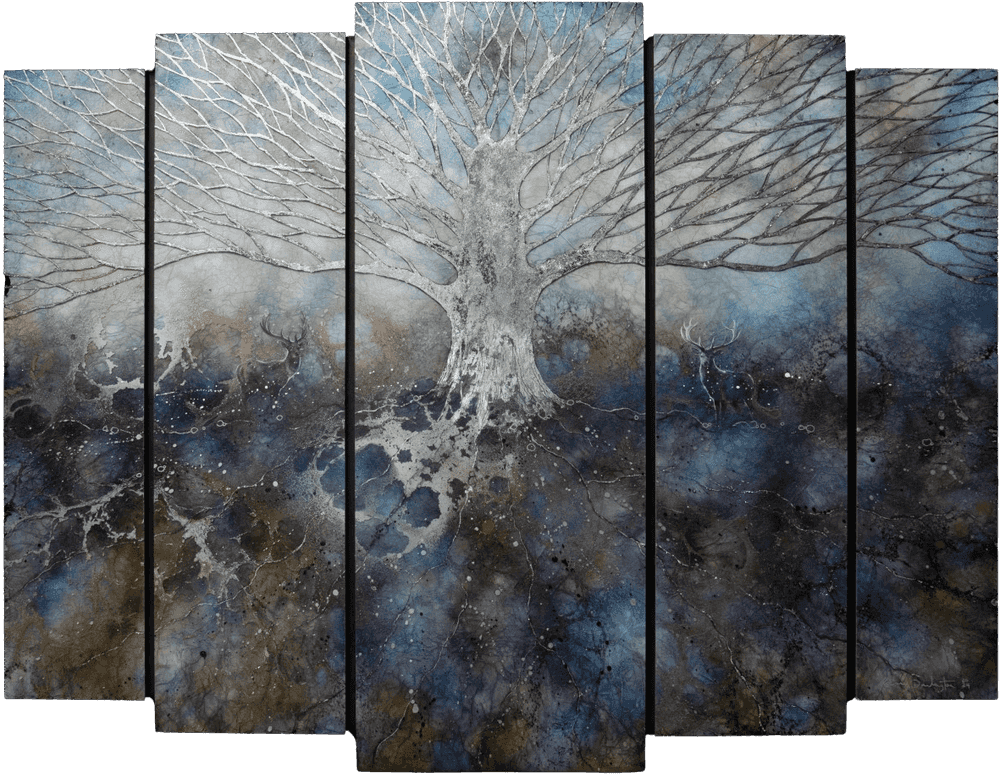 Kerry Darlington, ‘Winter's Heart’, 2024, Print, Board with gloss resin finish, null, Framed