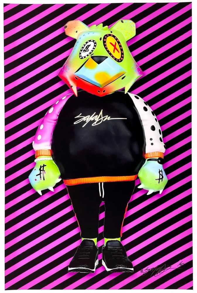 King Saladeen, ‘JP the Money Bear’, 2020, Print, Print on 310 gsm paper., null, 