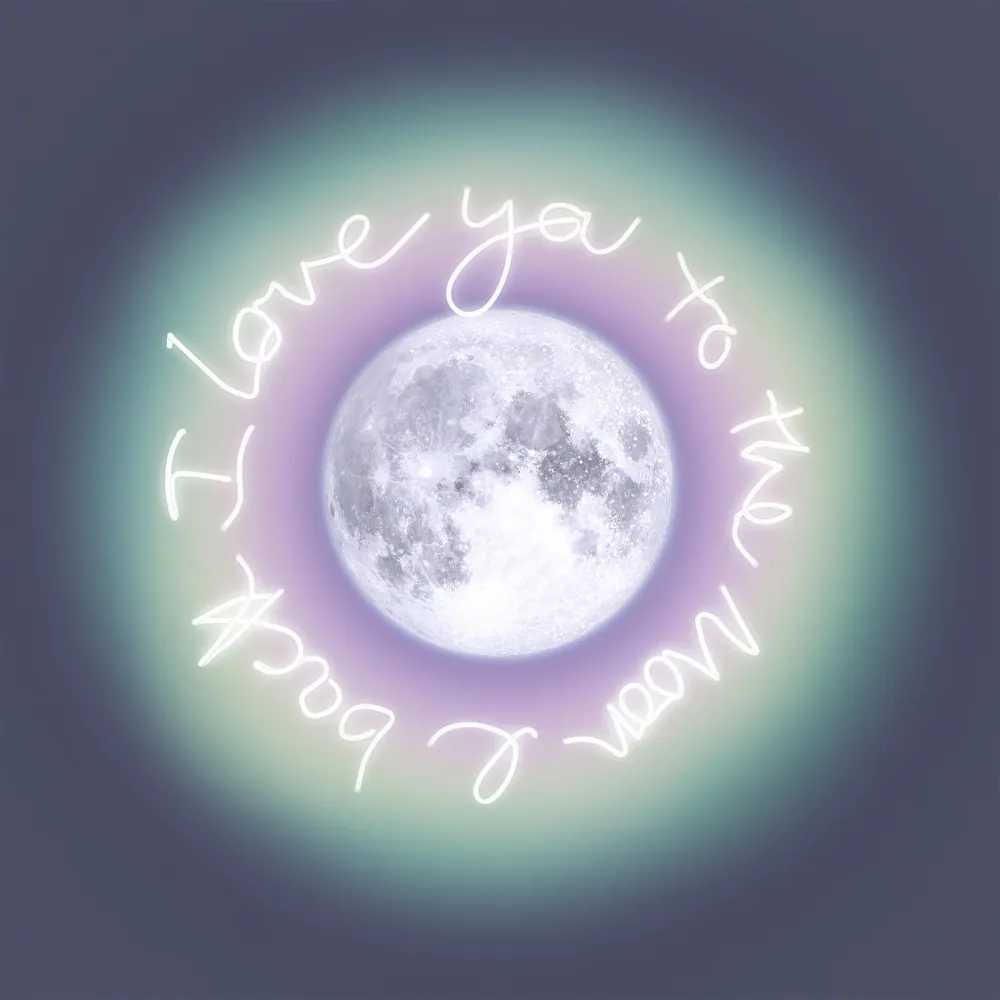 Lauren Baker, ‘To the Moon & Back (Auric Moon) Mini’, 2023, Print, Hand-embellished diamond dust and constellation hand-drawn on Hahnemuhle 308gsm photo rag paper, Self-released, Numbered, Handfinished