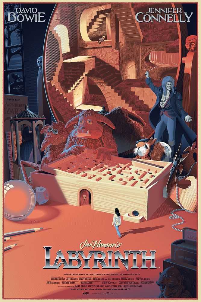 Laurent Durieux, ‘Labyrinth’, 2017, Print, Screen Print, Mondo, Numbered