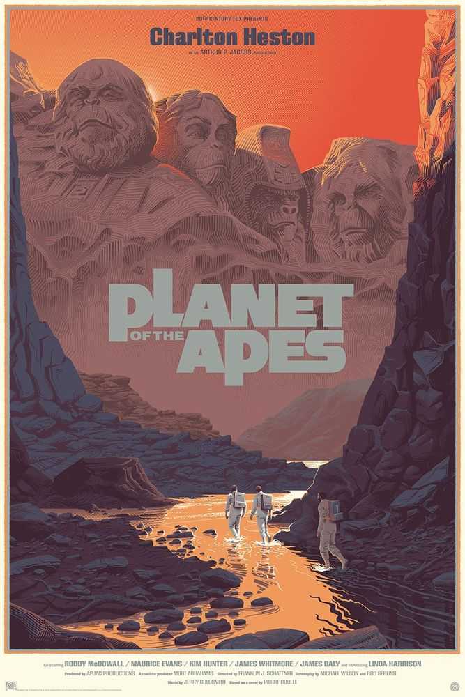 Laurent Durieux, ‘Planet Of The Apes’, 2018, Print, Screen Print, Mondo, Numbered