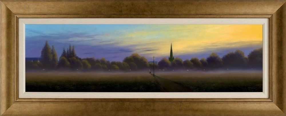 Lawrence Coulson, ‘Autumn Evening, Parker's Piece’, 2021, Print, Giclee On Canvas, Castle Fine Art, Numbered, Framed