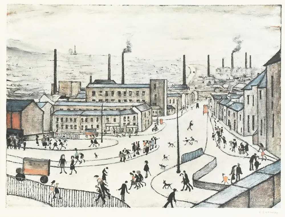 L.S. (Laurence Stephen) Lowry, ‘Huddersfield’, 1974, Print, Lithograph, null, 