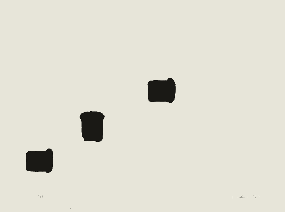 Lee Ufan, ‘Correspondence 95-2’, 1995, Print, Lithograph, null, Numbered, Dated