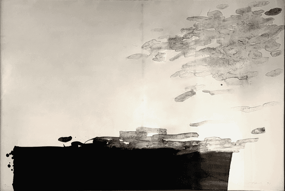 Lee Ufan, ‘With the Wind’, 1991, Print, Silkscreen, null, 