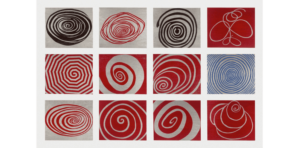 Louise Bourgeois, ‘Spirals - Complete Set’, 2005, Print, Suite of 12 woodcuts on smooth, thin, handmade Echizen Shikibu Gampi paper, null, 