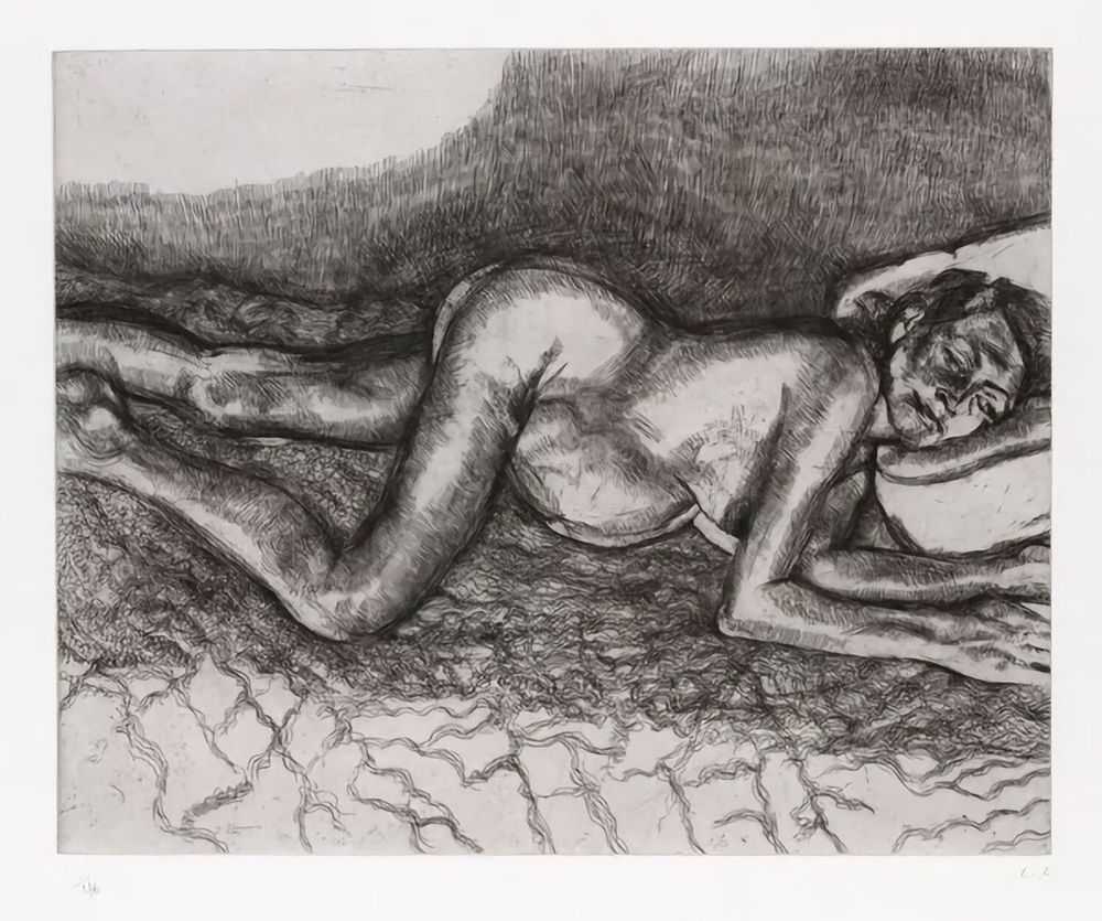 Lucian Freud, ‘Before the Fourth ’, 2004, Print, Original Etching on Somerset White paper, Acquavella LLC, Numbered