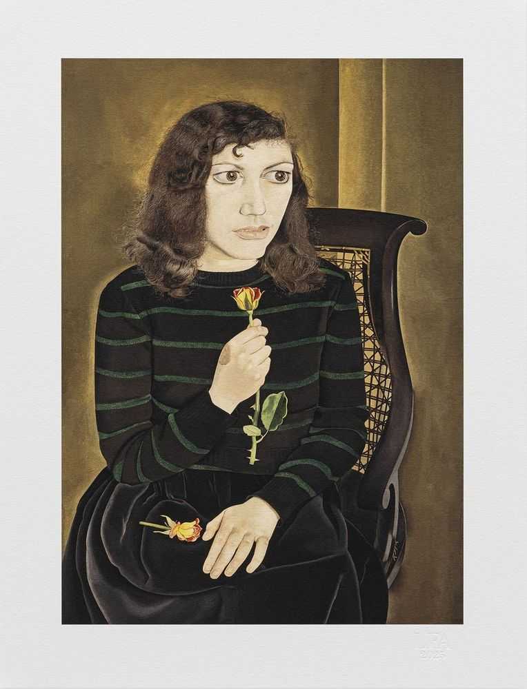 Lucian Freud, ‘Girl with Roses, 1947-48’, 2025, Print, Archival pigment print on 310gsm Hahnemühle German Etching paper, null, 