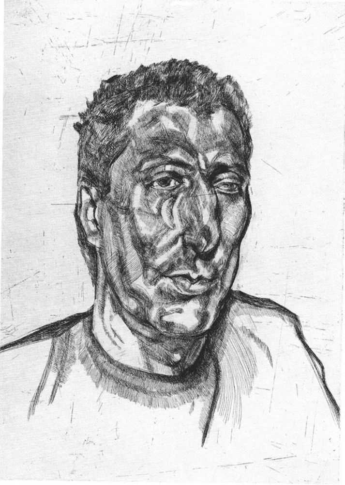 Lucian Freud, ‘Head of Ali’, 1999, Print, Etching, Matthew Marks Gallery, Numbered