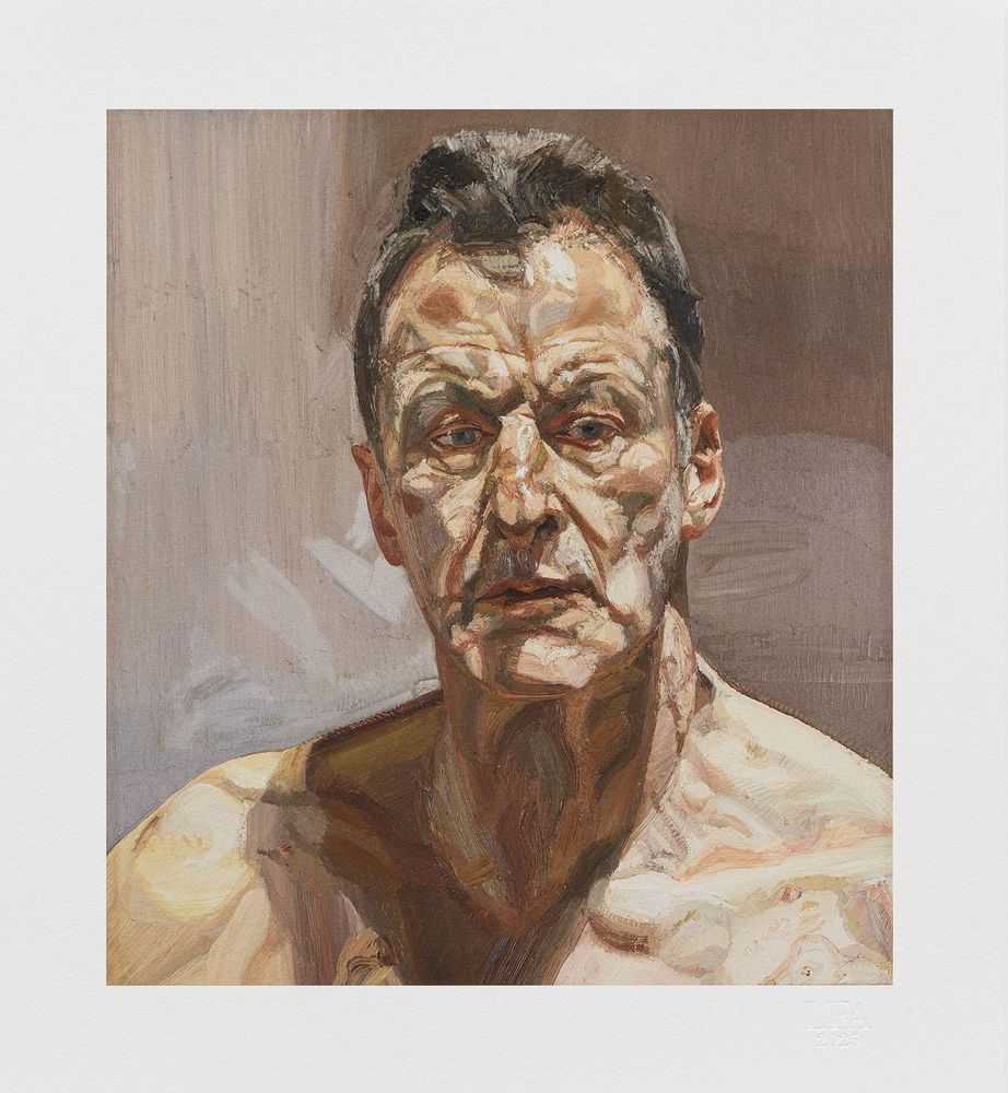 Lucian Freud, ‘Reflection (Self-portrait), 1983-85’, 1986, Print, Archival pigment print on 310gsm Hahnemühle German Etching paper, null, 