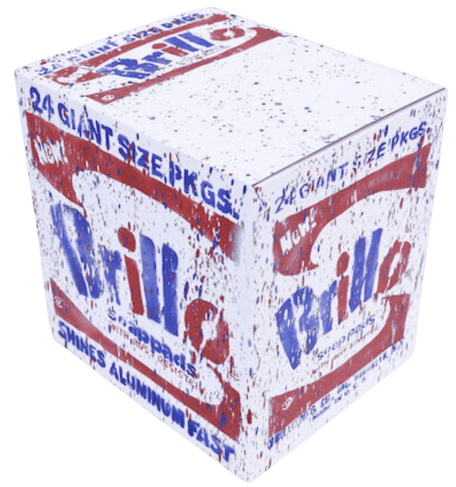 Madsaki, ‘Brillo Soap Pads Box II P’, 2019, Sculpture, Print on cardboard, Tonari No Zingaro, 