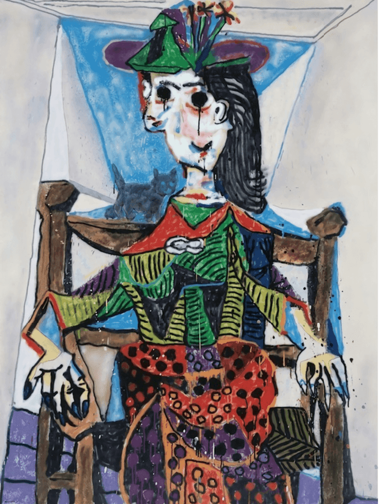 Madsaki, ‘Dora Maar Au Chat’, 2020, Print, Offset lithograph on woven paper, Tonari No Zingaro, Numbered