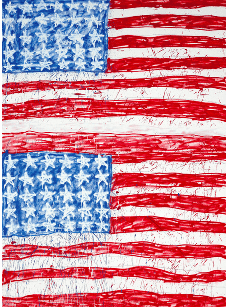 Madsaki, ‘Two Flags 2P’, 2018, Print, Offset lithograph, Tonari No Zingaro, Numbered