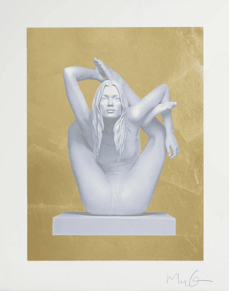 Marc Quinn, ‘Sphinx (Gold Leaf)’, 12-05-2012, Print, Screenprint print hand-finished in gold leaf overglaze. 12 colour screens, printed on 410gsm Somerset Tub paper, Manifold Editions, Numbered