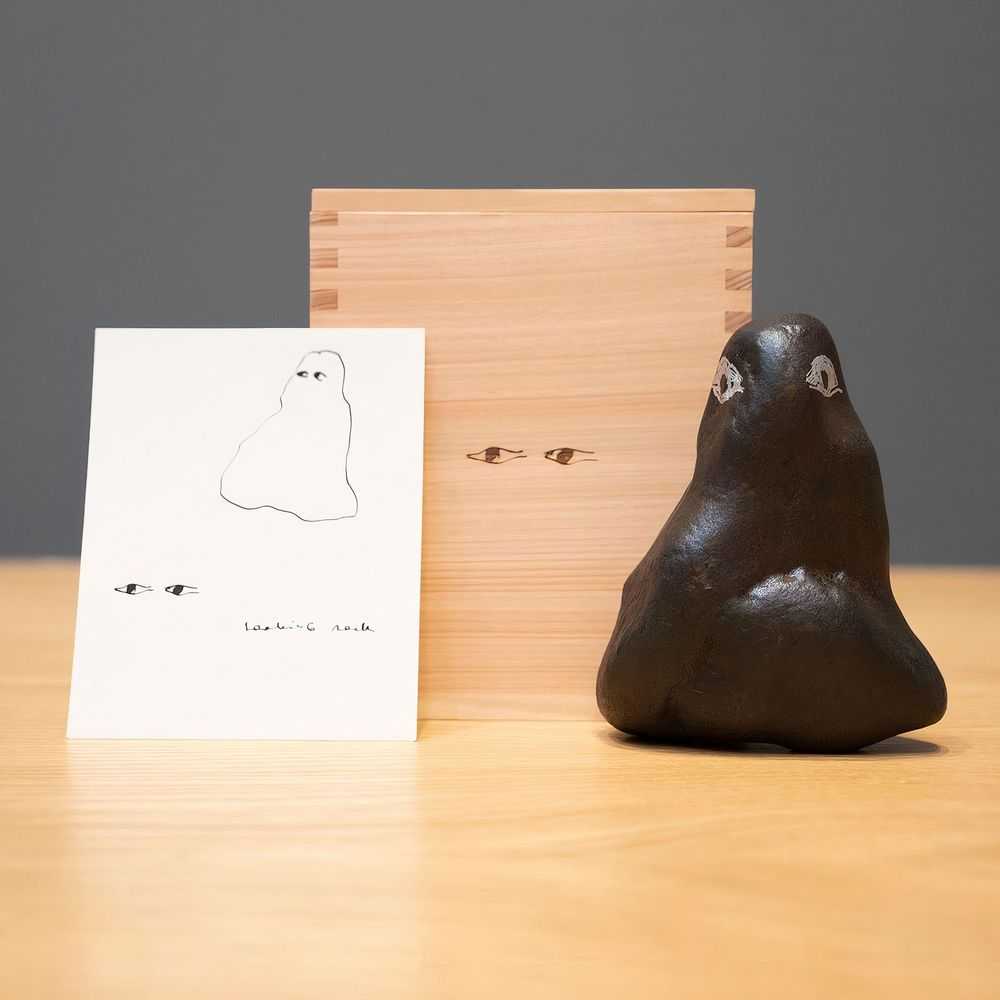 Marina Abramovic, ‘Little Rock Looking at You’, 2023, Sculpture, Iron - Abramović has painted the eyes individually by hand, giving each rock its own unique character, Royal Academy of Arts, Numbered, Handfinished