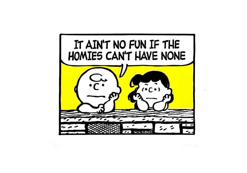 Mark Drew, ‘Ain't No Fun (Snoop)’, 17-04-2017, Print, Silkscreen in colors on dimpled cream paper, Self-released, Numbered