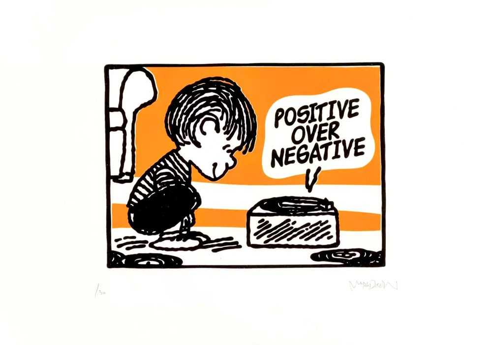 Mark Drew, ‘Positive Over Negative’, 2018, Print, Screenprint in colors on wove paper, Self-released, Numbered