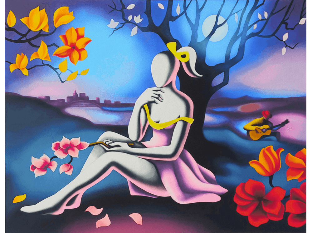 Mark Kostabi, ‘Moonlight And Magnolia’, 2022, Print, Giclée, null, Numbered