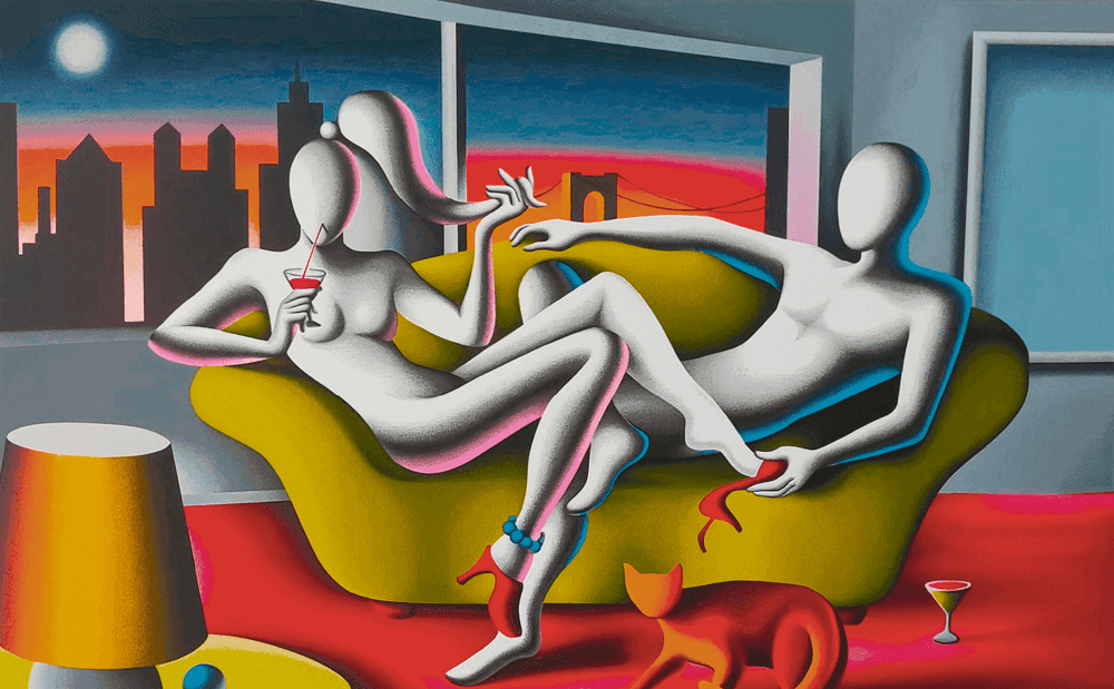 Mark Kostabi, ‘Perfection At Twilight’, 2023, Print, Serigraph, null, Numbered