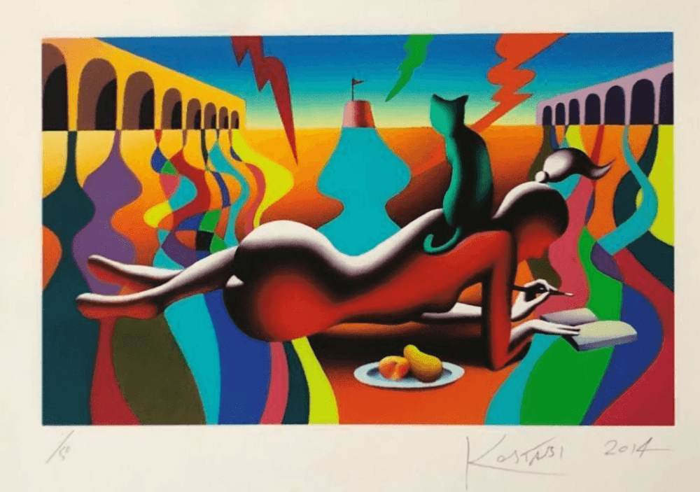 Mark Kostabi, ‘Sans Titre’, 2014, Print, Silkscreen on paper, Galerie-F Edition, Numbered